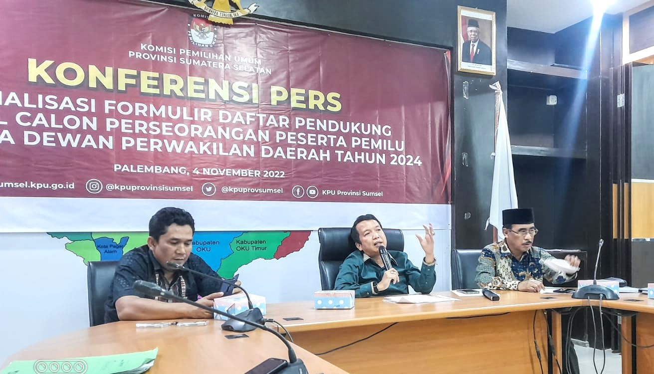 KPU Sumsel  Buka Pendaftaran Calon Anggota DPD