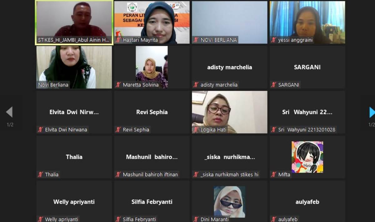Prodi Pendidikan Bahasa Indonesia UBD Ikut Webinar yang Digelar Stikes Harapan Ibu Jambi