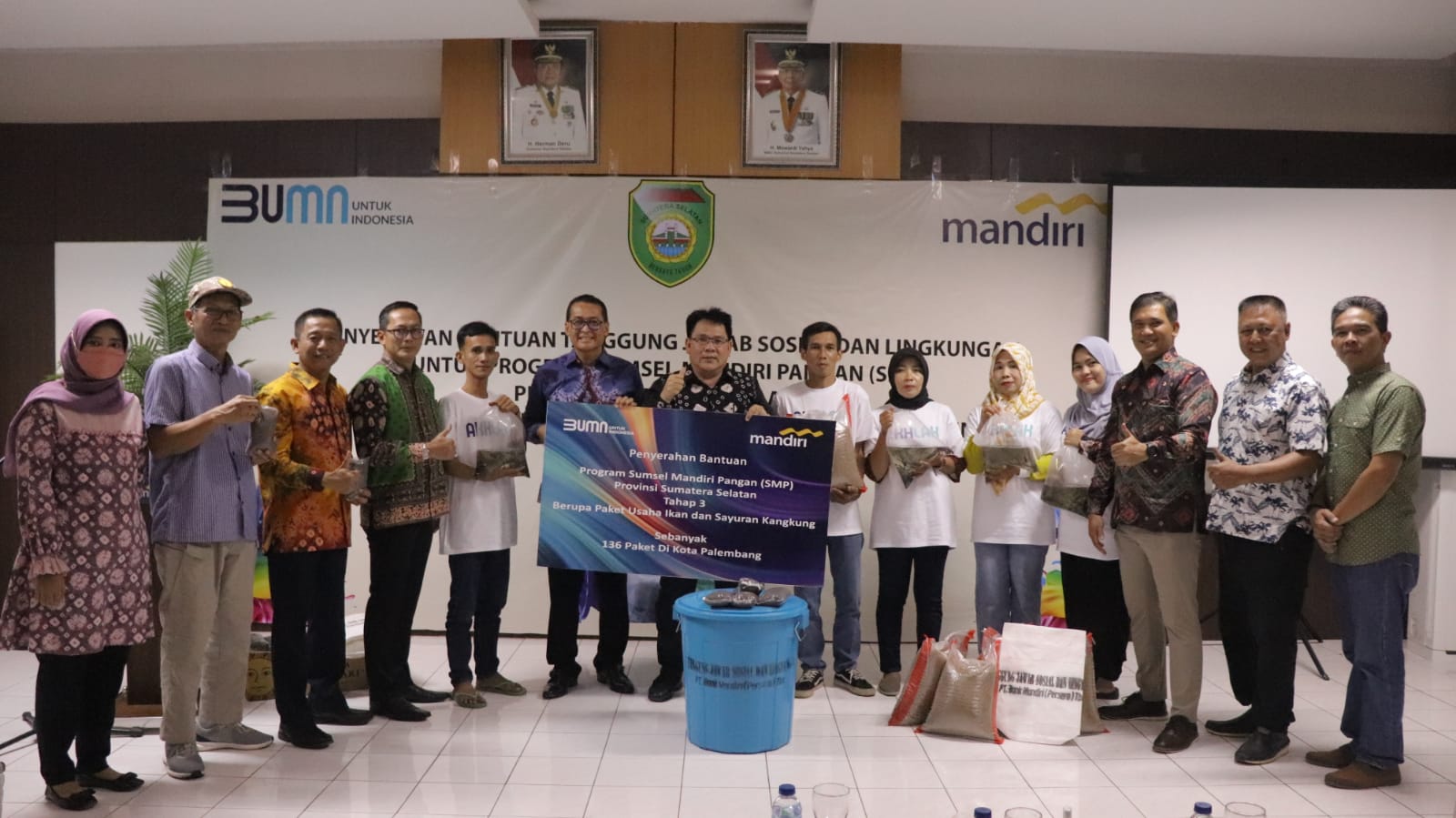 BANK MANDIRI Sokong Sumsel Mandiri Pangan 