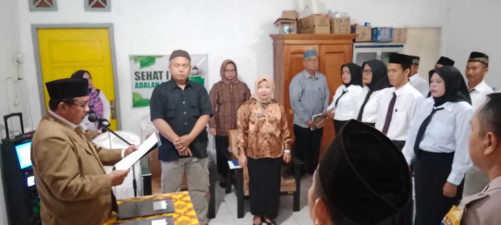 19 Pantarlih Pasar III Muara Enim Dilantik, Langsung Bimtek