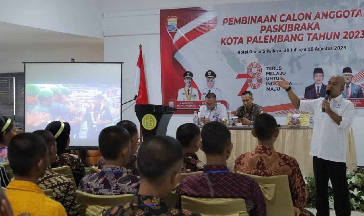 Dandim 0418/Palembang Beri Wawasan Kebangsaan Calon Paskibraka 2023