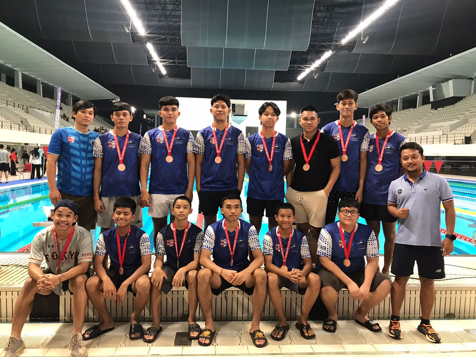 Mahasiswa UBD Sabet Piala Perunggu di Cabor Polo Air, Kejuaraan 4th Indonesia Open Aquatic Championship 2022