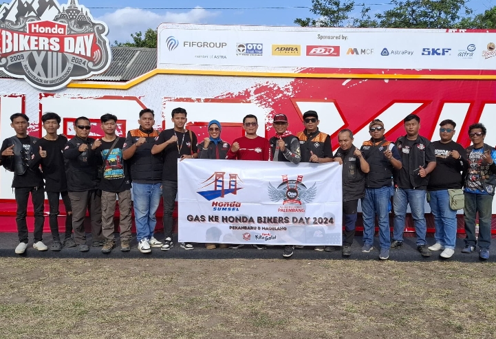 5 Klub Bikers Sumsel Ikut Ramaikan Honda Bikers Day 2024 di Klaten, Peserta Sudah Kembali Lagi ke Palembang