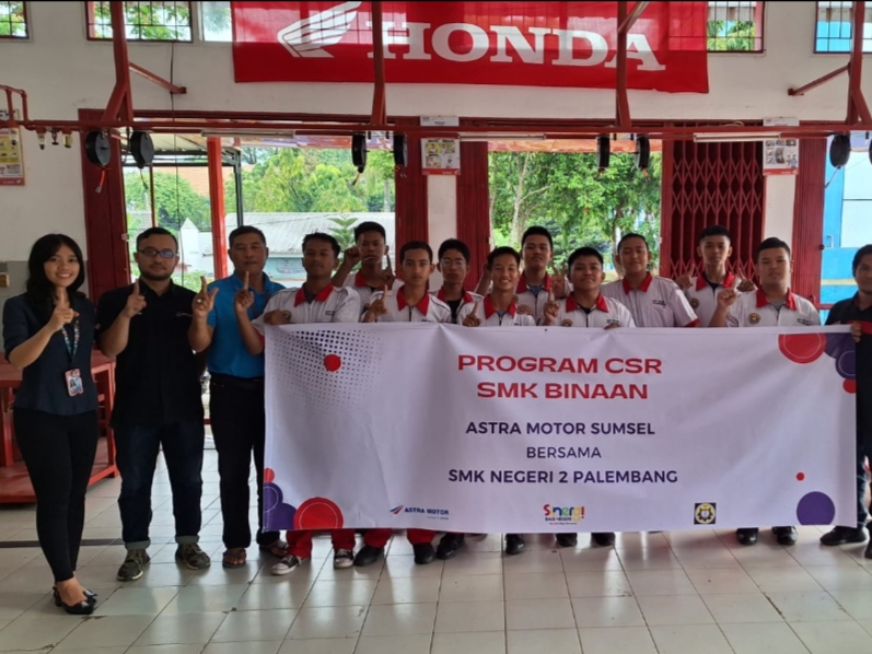 Astra Motor Sumsel Gelar Kegiatan CSR Pendidikan di SMK N 2 Palembang, Ini Tujuannya