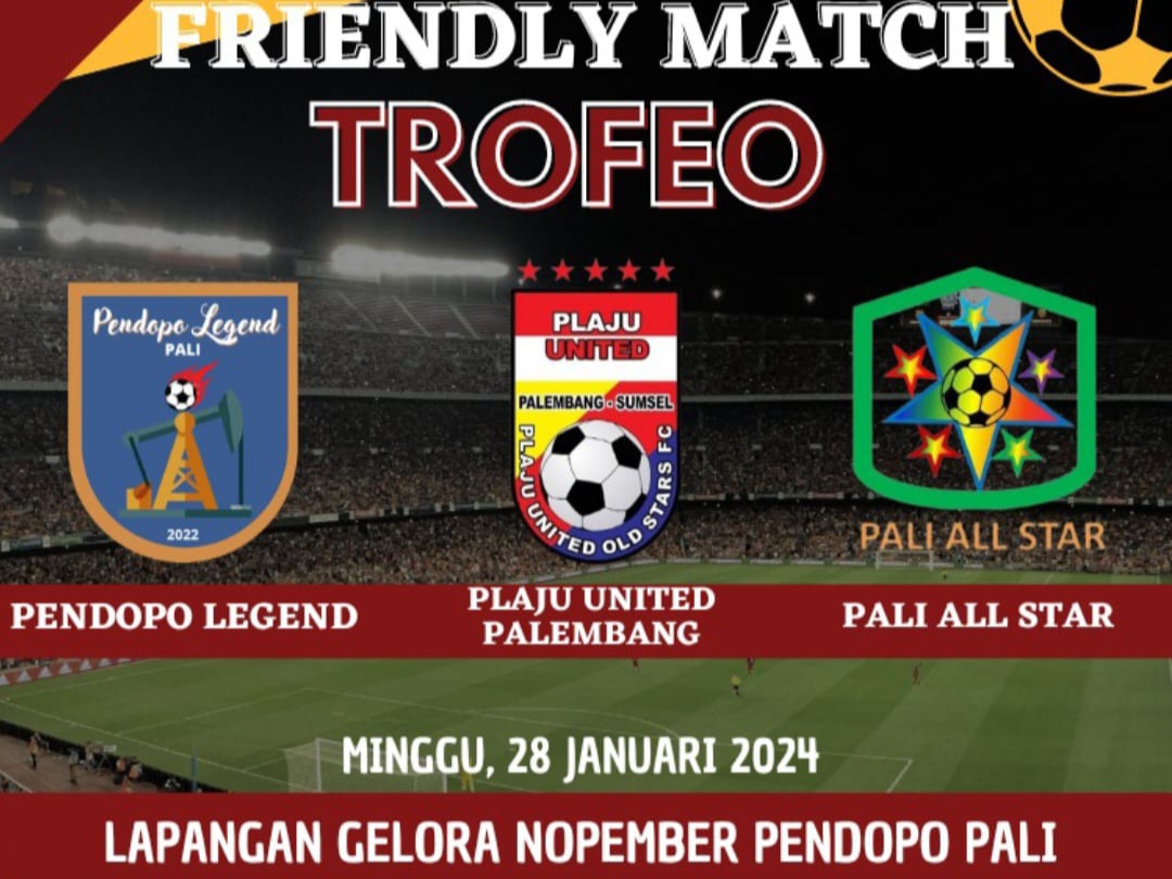 PUOS FC Ikuti Tropeo di Gelora Pendopo PALI, Ini Jadwal 7 Pertandingan Sore Ini