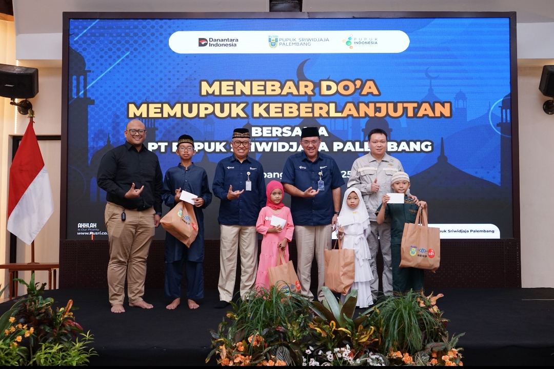 Bentuk Wujud Syukur, Pusri Gelar Doa Bersama 250 Anak Yatim Kampung Sehati