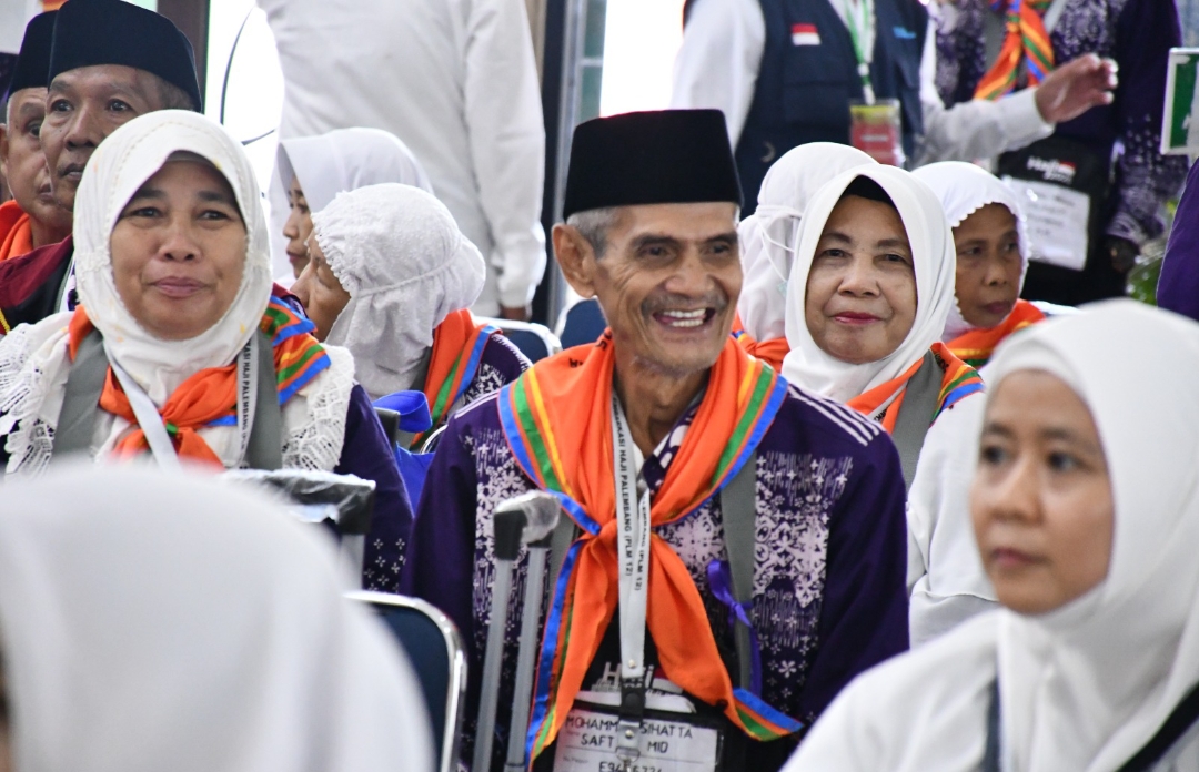 Kloter 12 Tiba di Asrama Haji Embarkasi Palembang, Besok Diterbangkan Menuju Jeddah
