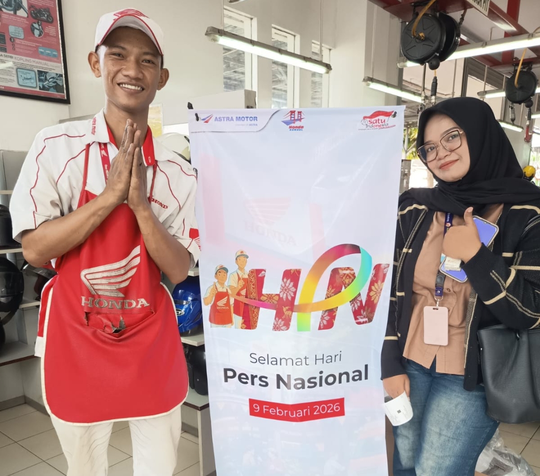 Hari Pers Nasional 2026, Astra Motor Sumsel Gelar Servis dan Ganti Oli Gratis Bagi Jurnalis di Palembang