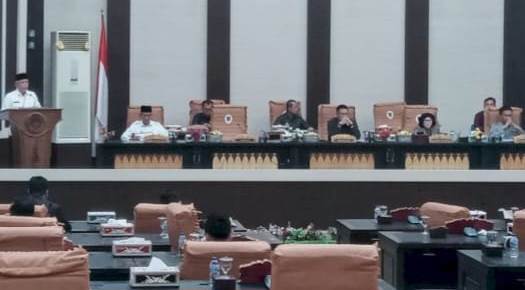 DPRD OKI Rapat Paripurna Pembacaan Nota LKPJ