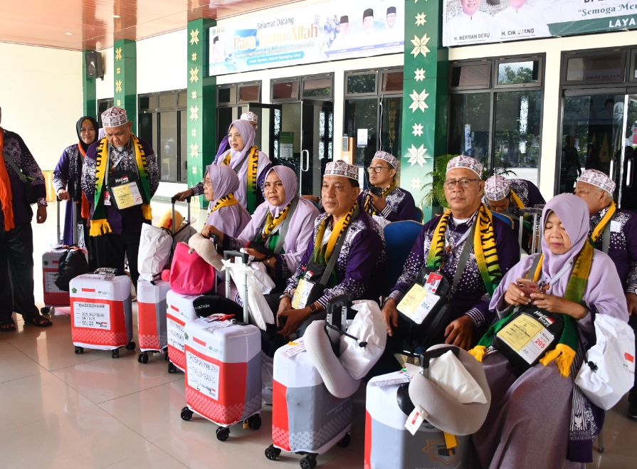 Kloter 4 Masuk Asrama Haji Sumsel, 1 Jemaah Dirujuk Ke Rumah Sakit, Nama Nadjamuddin Usia 70 Tahun 