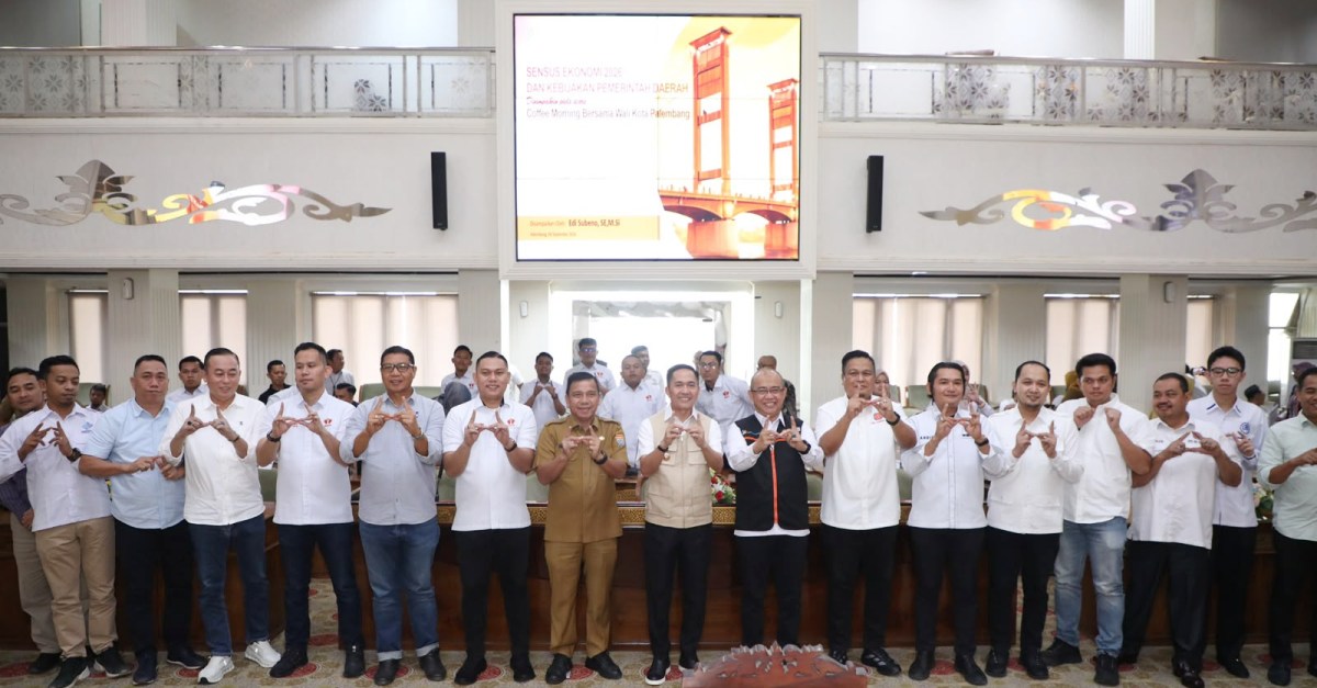 Pemkot Palembang Dorong Percepatan Sensus Ekonomi 2026, Ratu Dewa: Sinergi Gairahkan Aktivitas Ekonomi 