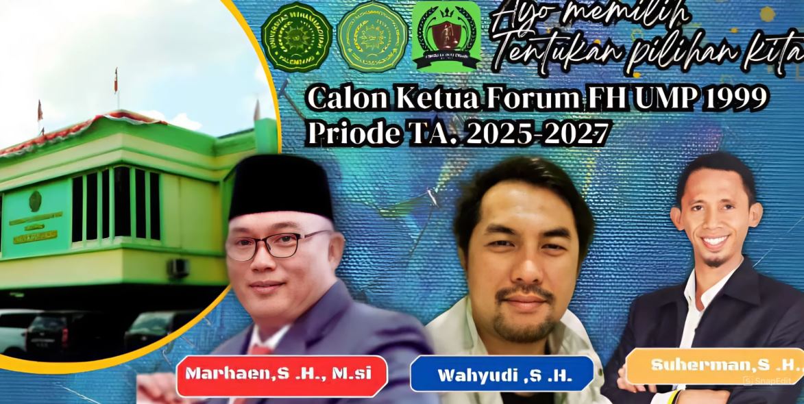 Alumni FH UMP 99 Pilih Ketua Umum, Ada Tiga Kandidat Siap 