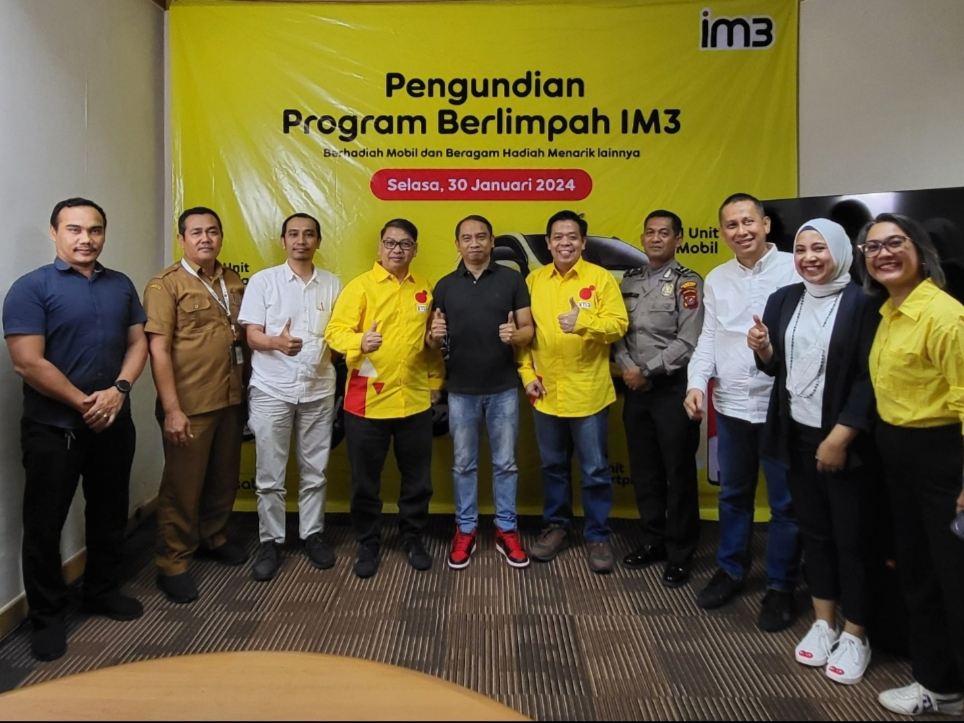 Diikuti 1,4 Juta Pelanggan Setia di Sumatera, IM3 Umumkan Pemenang Undian Program BeRLimpah