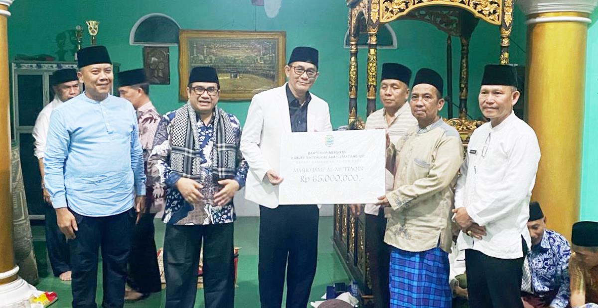 Selalu Tebar Kebaikan, Program Sumbang Masjid Bupati Heri Amalindo Terus Berlangsung Sejak Tahun 2017