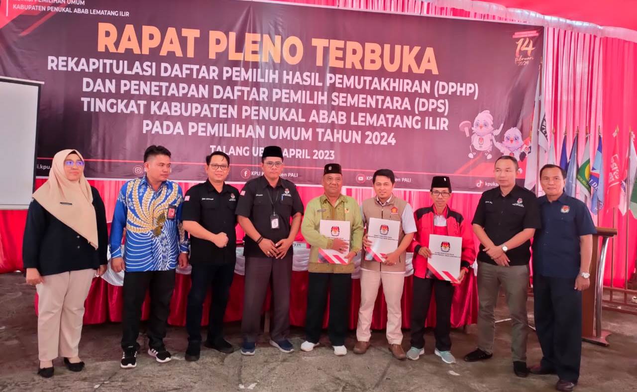 Pengurus DPC Gerindra Hadiri Undangan Penetapan DPHP dan DPS PALI