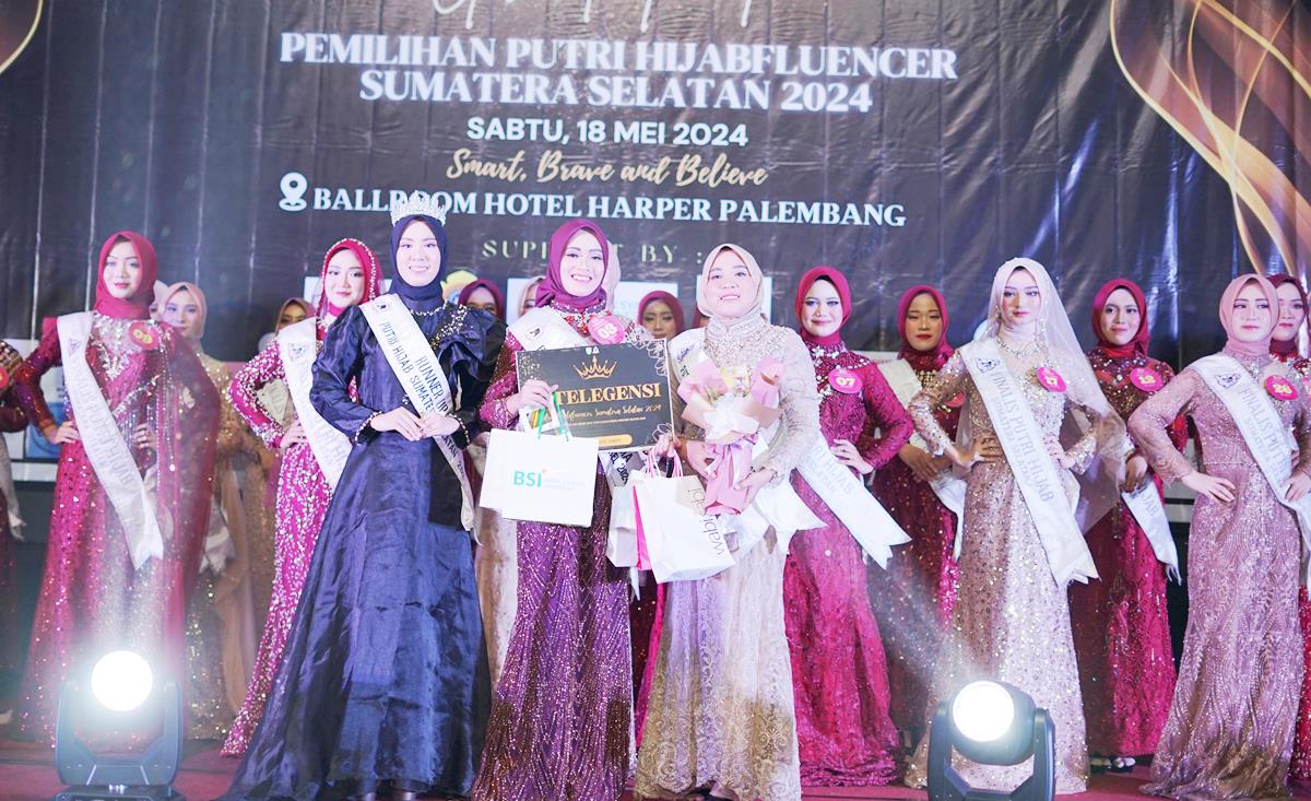 Putri Nabila Sari Raih Predikat  Intelegensi Putri Hijabfluencer Sumsel 2024
