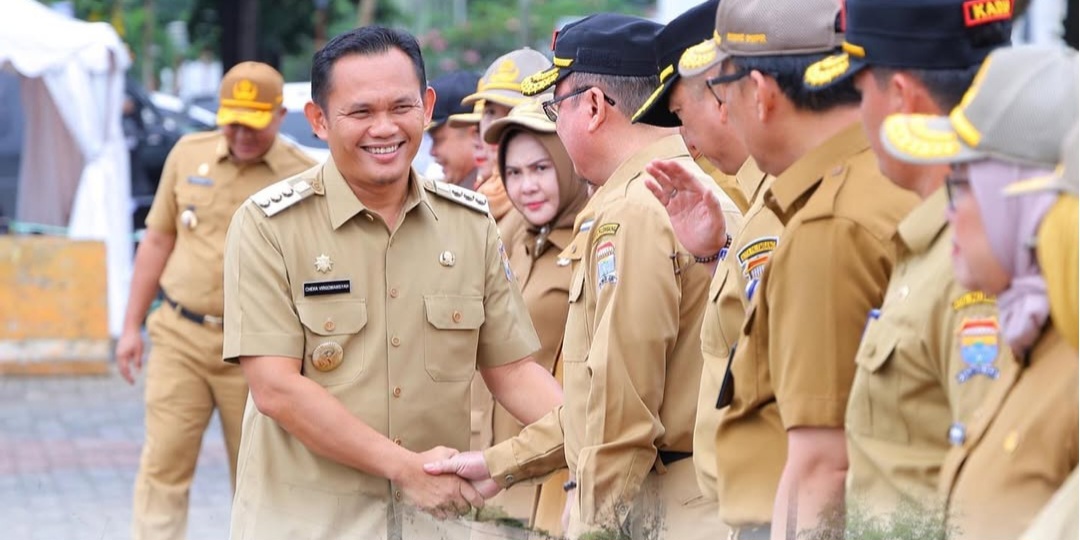 Perdana, Pj Wako Dr Cheka Pimpin Apel Bersama Ajak Seluruh ASN Kompak Menuju Palembang Kota Besar