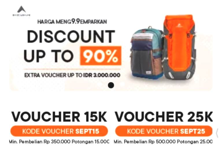 Eiger Adventure Beri Promo Diskon di Bulan September, Cek Diskonnya di Sini!