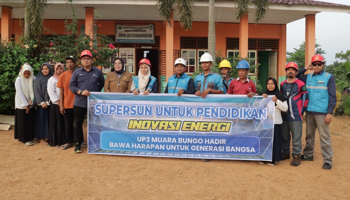 Semarak Kemerdekaan! PLN Hadirkan Energi Surya untuk Sekolah Terpencil, di Kabupaten Sarolangun