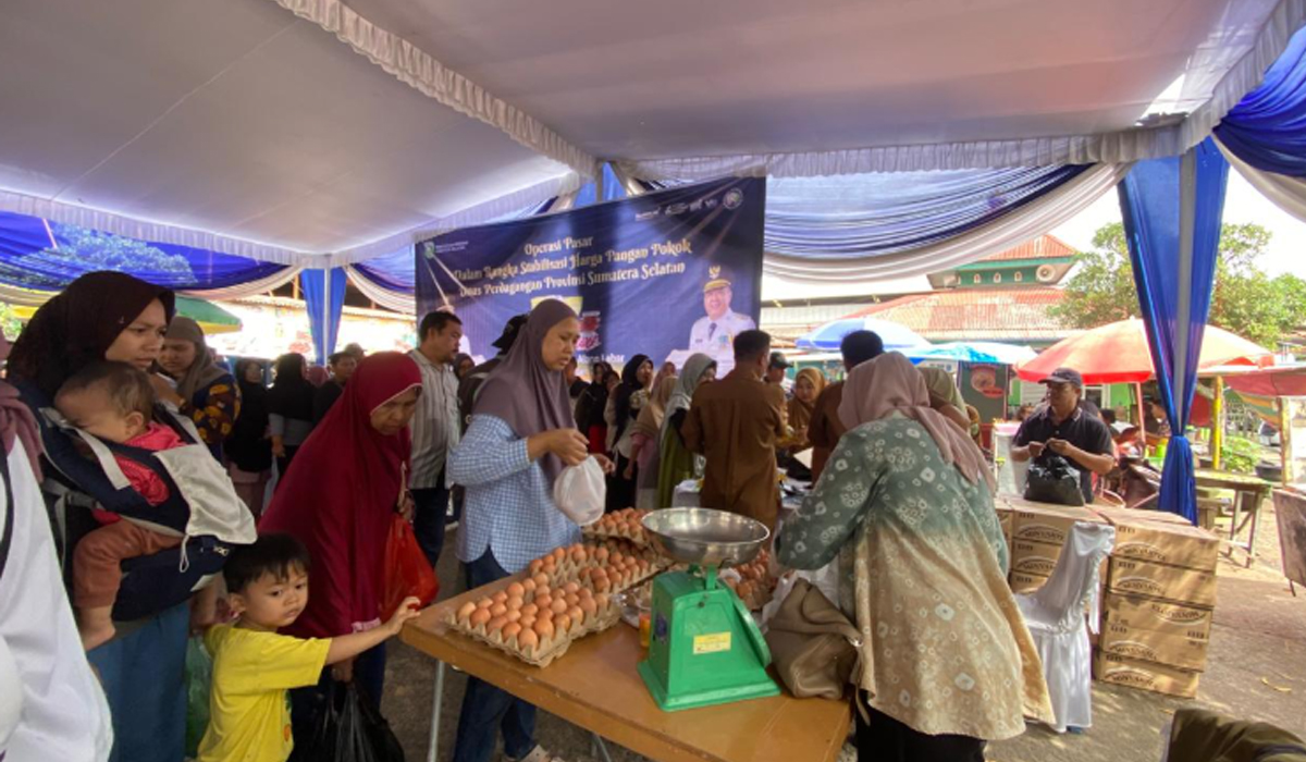Jaga Kestabilan Harga, Dinas Perdagangan Sumsel Gelar Operasi Pasar 