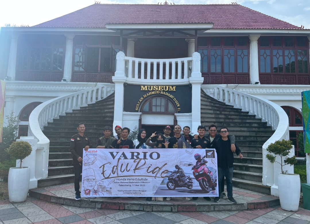 Rangkaian Hari Pendidikan, Astra Motor Sumsel dan Komunitas Motor Honda Gelar Vario Eduride, Ini Kegiatannya