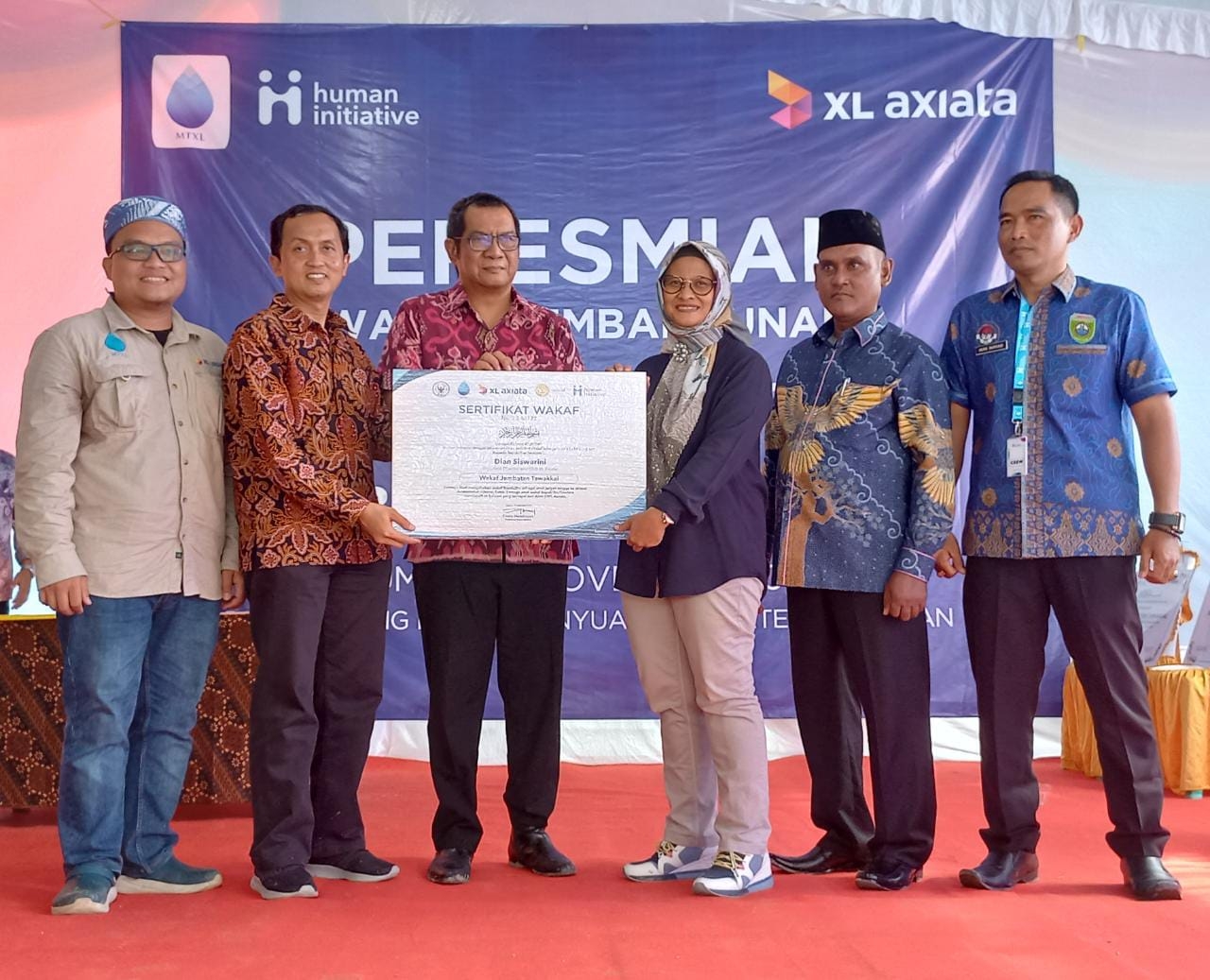 Bantu Masyarakat Sumatera Selatan, XL Axiata Bangun Sarana Air Bersih dan Jembatan Desa di Banyuasin