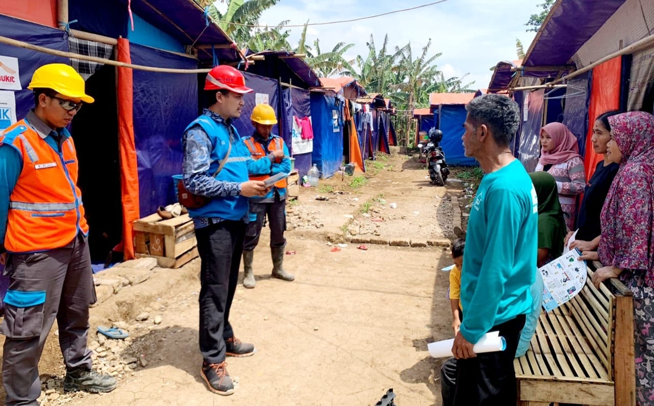 Pascagempa Cianjur, PLN All Out Dukung Pemulihan  Dengan  Alirkan Penyambungan Listrik Sementara di Guntara