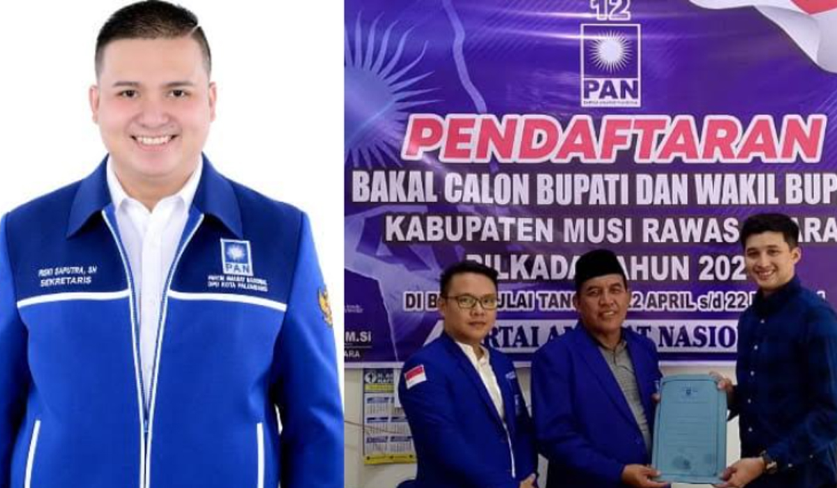 Nyalon Bupati Muratara, Riski Saputra Ambil Formulir di DPD PAN