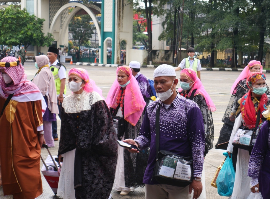 Jemaah Kloter 3 Baru Tiba di Palembang, 2 Orang Lansia Meninggal di Arab Saudi 