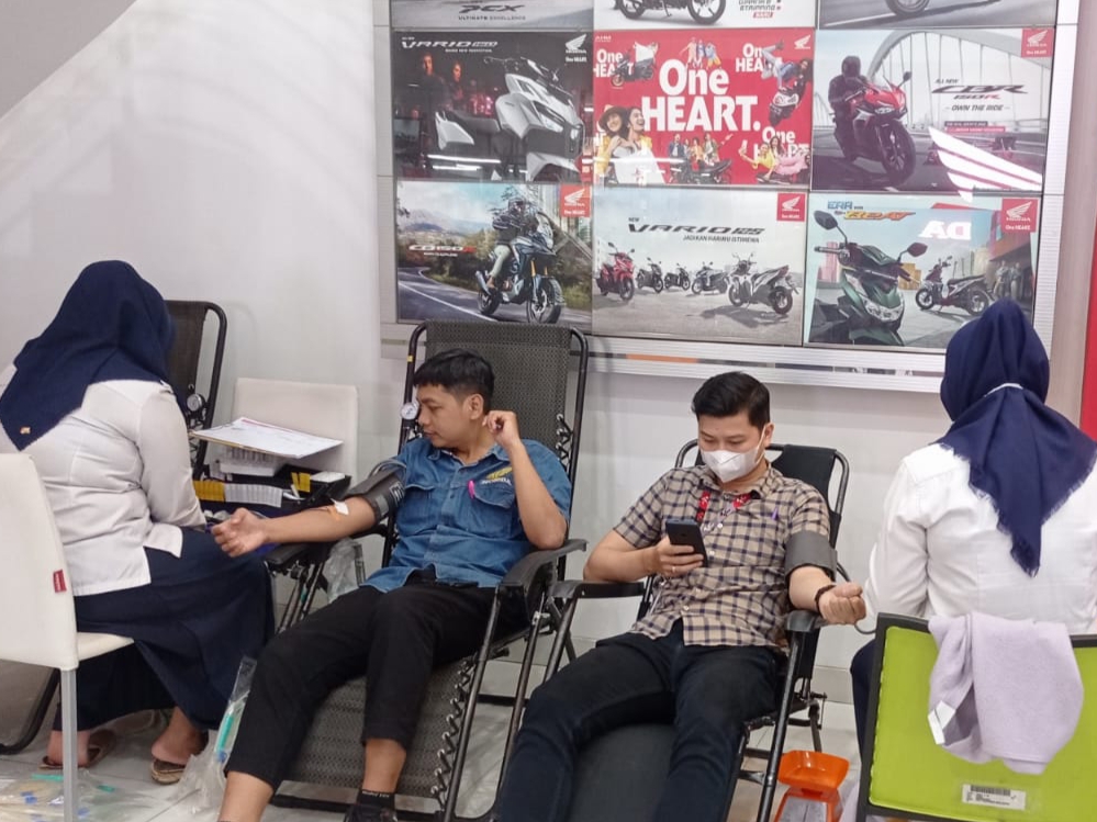 CSR Kesehatan, Astra Motor Sumsel Gandeng PMI Palembang Gelar Donor Darah 