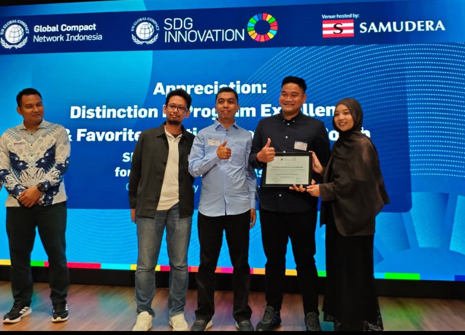 Pusri Raih Penghargaan Distinction In Program Excellence pada SDG Innovation 2026
