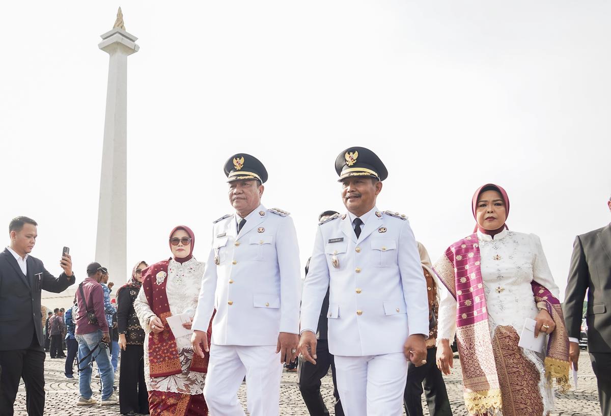 Bupati - Wakil Bupati Muba Resmi Dilantik, Toha Langsung Retret, Rohman Ngantor di Pemkab 