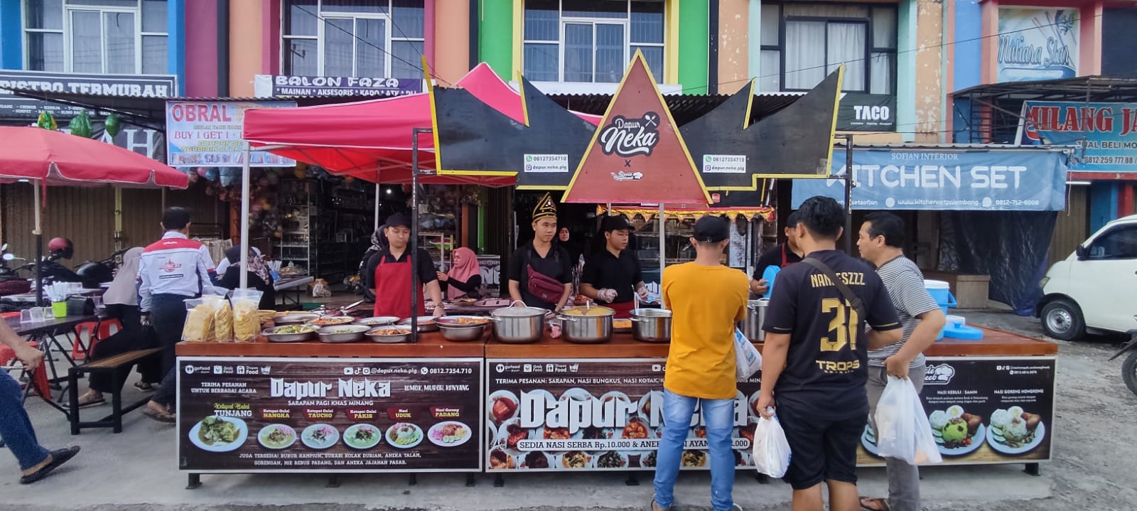 Dapur Neka Kini Tampil Lebih Eye Catching, Street Food di Kota Palembang