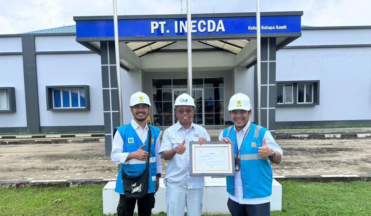 PLN Suplai Listrik Hijau, PT Inecda Plantation Serap 592 Unit REC