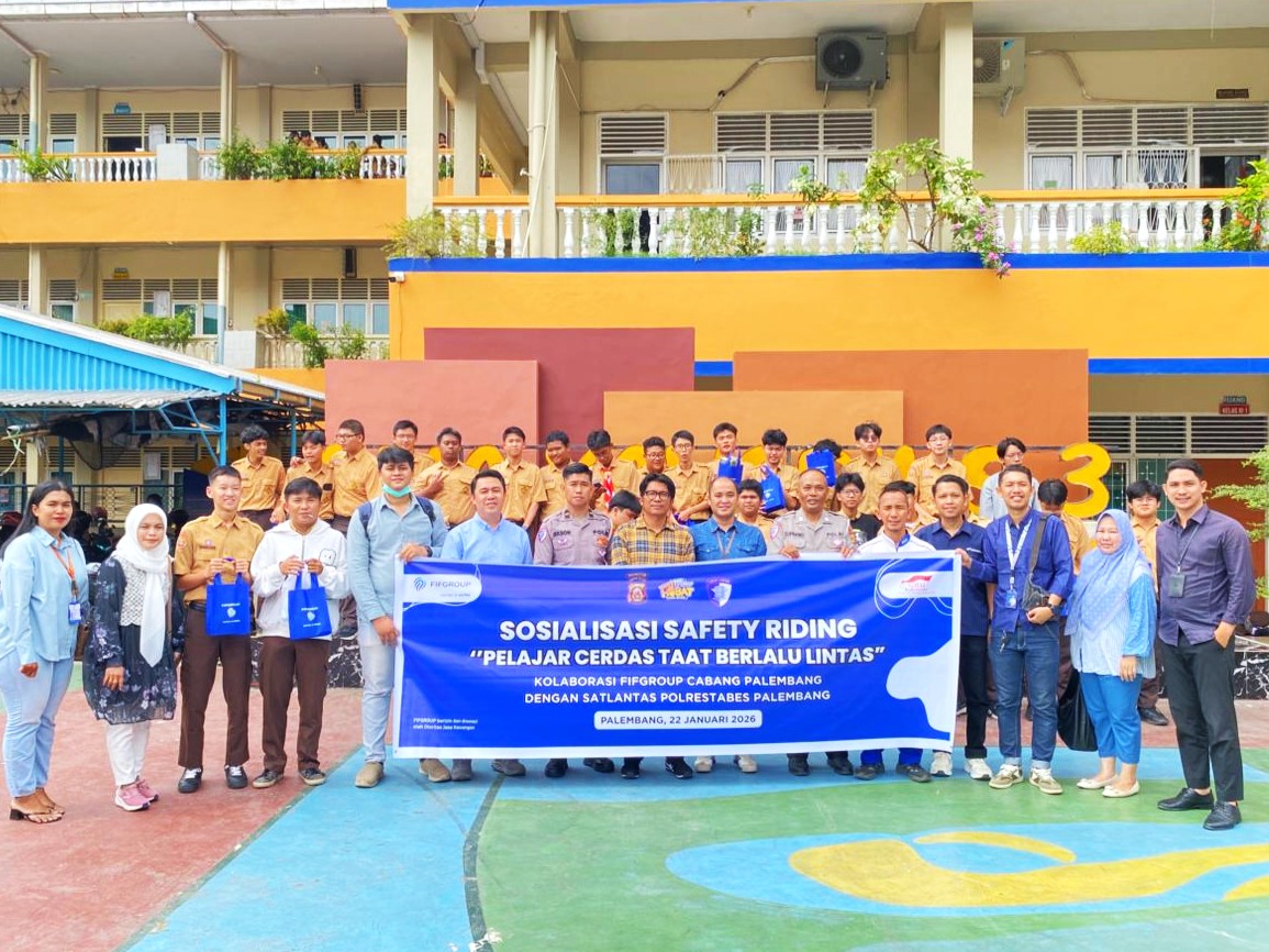 FIFGROUP Cabang Palembang Perkuat Budaya Aman Berlalu Lintas Sejak Dini