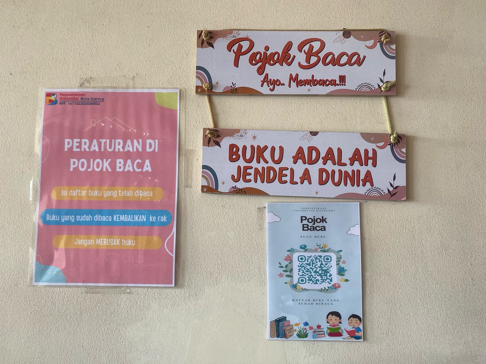 Pojok Baca UBD Jadi Sumber Inspirasi dan Pengetahuan