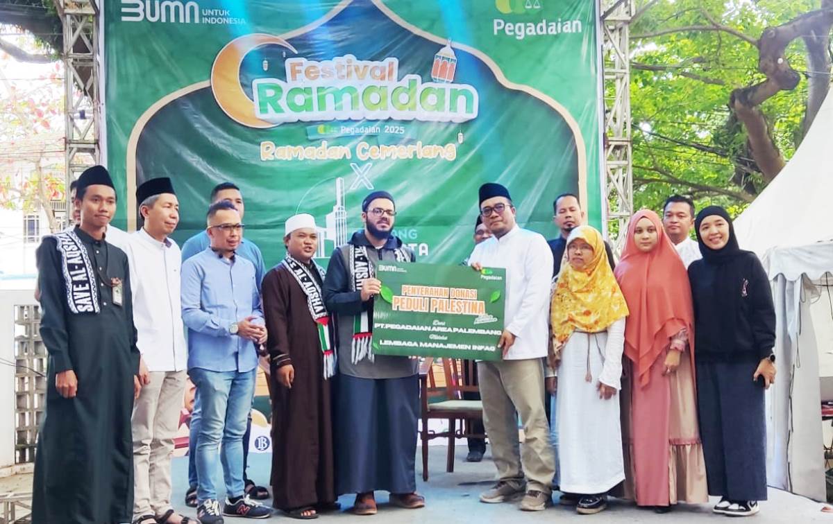 Pegadaian Area Palembang Gelar Tabligh Akbar Peduli Palestina, Dorong Aksi Nyata Masyarakat