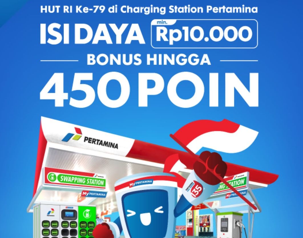 Rayakan HUT RI ke-79, Promo Tukar Poin MyPertamina Mulai Voucher Merchant Ternama hingga Cashback