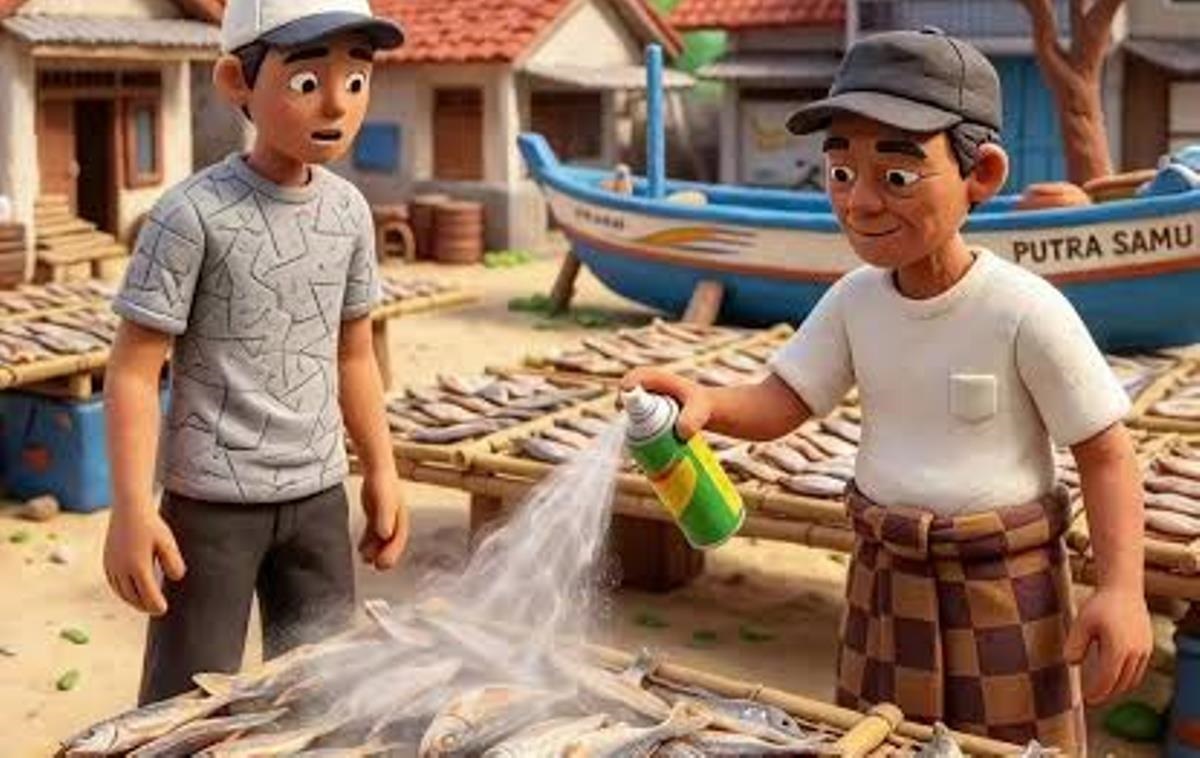 Viral, Ikan Asin Disemprot Baygon, Ini Dampak yang Terjadi Kalau Sampai Dikonsumsi