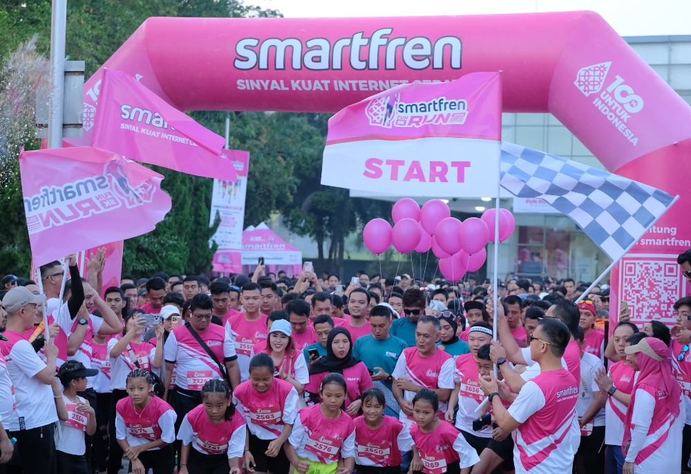 Ratusan Warga Palembang Ramaikan Lari Santai Road to Smartfren Run 2024, Jelang Puncaknya 7 Juli