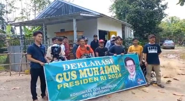 Komunitas Ojek Pangkalan Palembang Dukung Muhaimin Iskandar di Pilpres 2024, Ini Alasannya