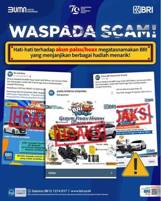 Waspada Penipuan, Ini Cara Bedakan BRImo FSTVL yang Asli dan Palsu