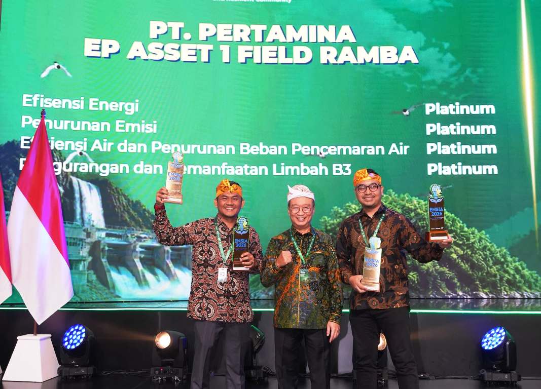 Pertamina EP Ramba Raih Penghargaan Platinum IRBA dan ENSIA 2026