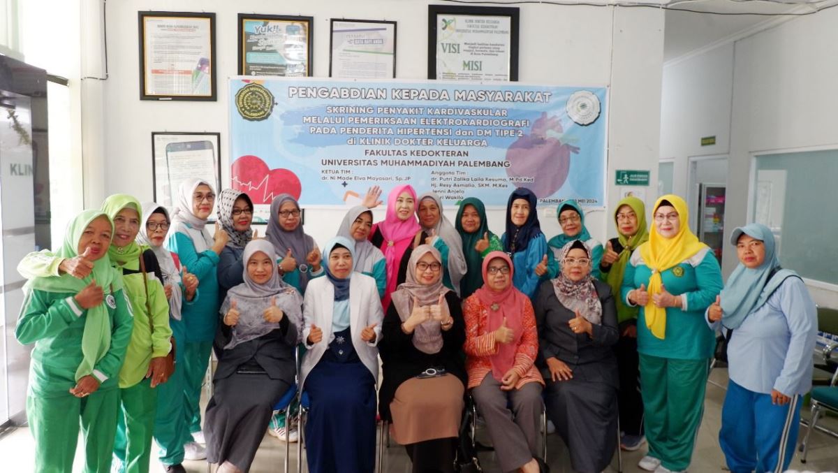 FK Universitas Muhammadiyah Palembang Layani Pemeriksaan EKG Gratis bagi Masyarakat