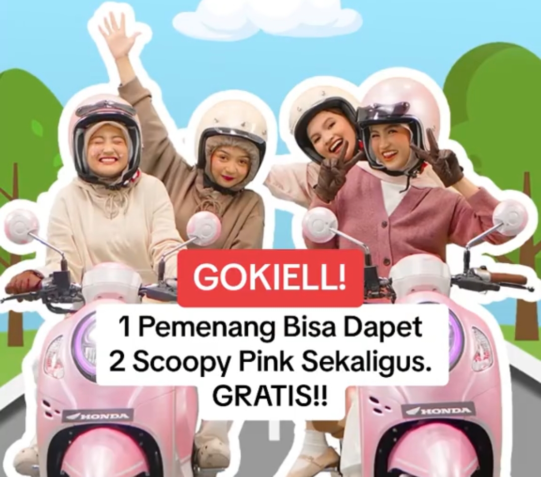 Ini Cara Ikuti Giveaway Scoopink Bestie, Astra Honda Motor Bagi-bagi Honda Scoopy Gratis, Buruan