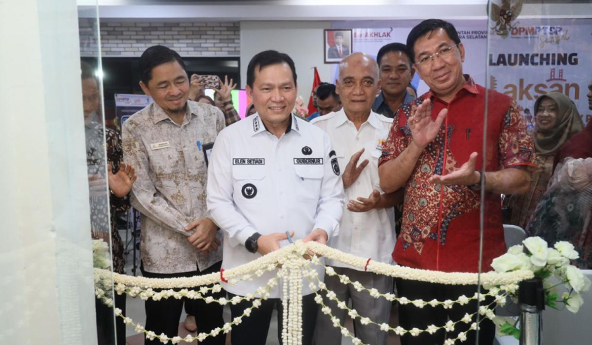 Pj Gubernur Sumsel Launching LAKSAN di PS Mall, Pelayanan Publik Lebih Dekat ke Masyarakat