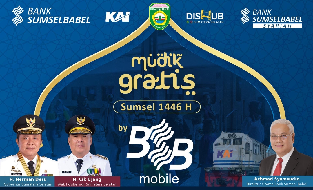 Bank Sumsel Babel gelar Mudik Gratis 1446 H, Kerjasama Pemprov Sumsel, Cek Link Pendaftarannya di Sini