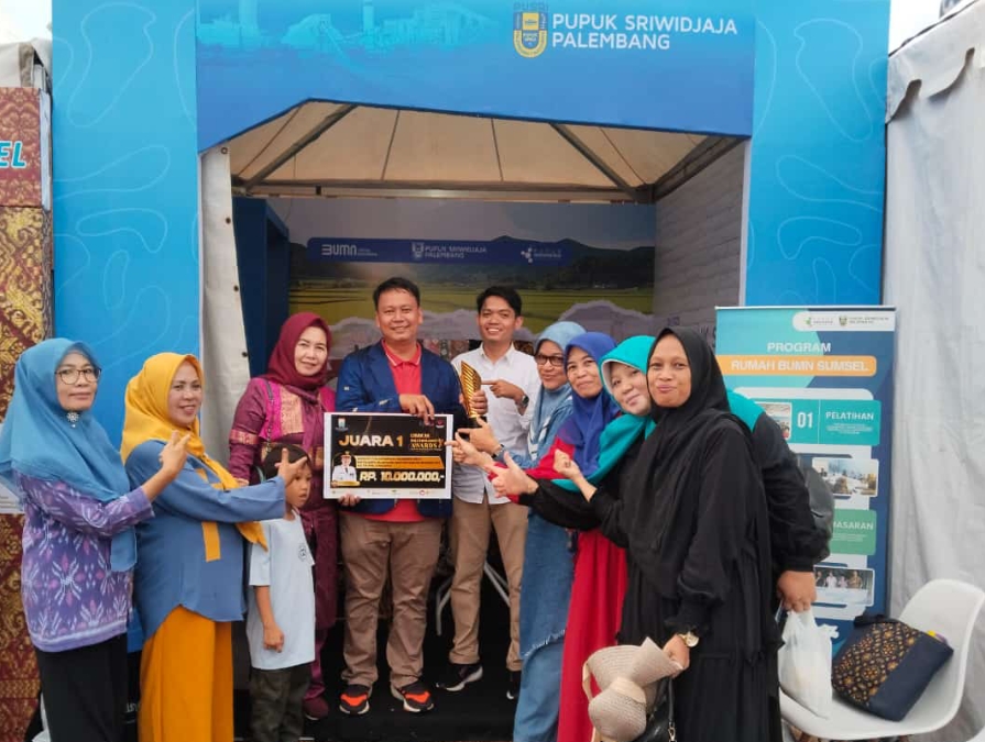 UMKM Binaan Pusri, KC Haris Jaya Raih Juara I Pada Ajang UMKM Palembang Awards 2024