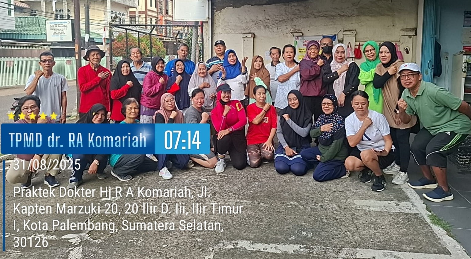 Peserta Senam Prolanis Semangat Menuju Kualitas Hidup Sehat di Faskes dr RA Komariah 