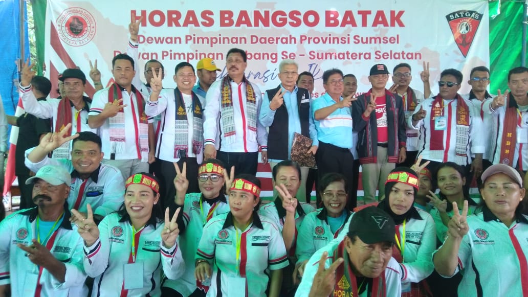 Horas Bangso Batak Sumsel Dekralasi Dukungan ke Prabowo-Gibran, Optimis Menang Satu Putaran